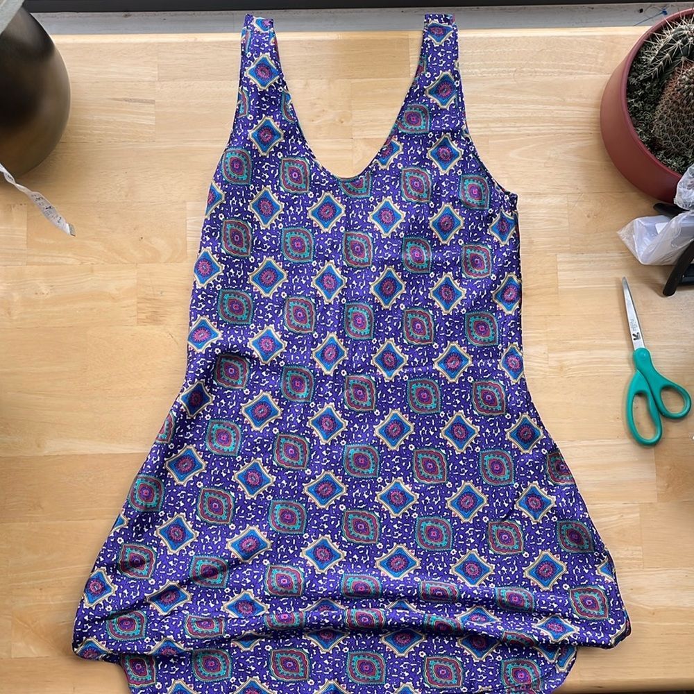 Vintage 90s Paisleys Slip Large Paisley Patterned